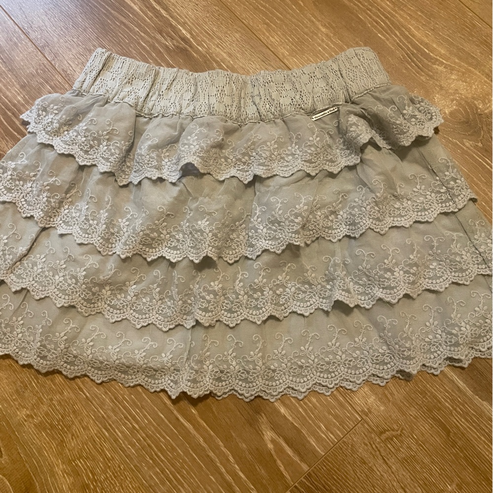 Abercrombie & Fitch Lace Skirt in Gray